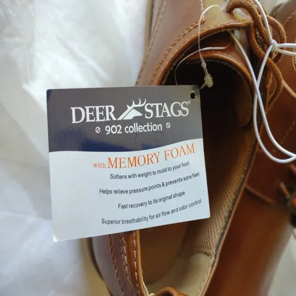 Deer Stags Men's Brown Mitchell Lace-up Shoes SIZE 10.5 M NEW - Picture 9 of 13